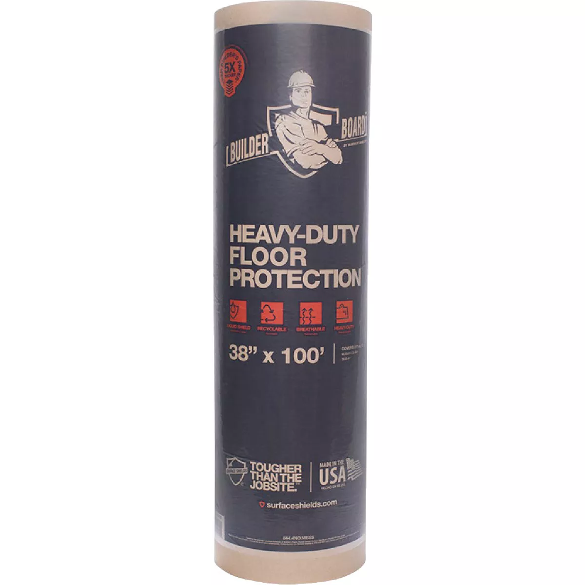 Surface Shields Builder Board 38 In. x 100 Ft. Floor Protector