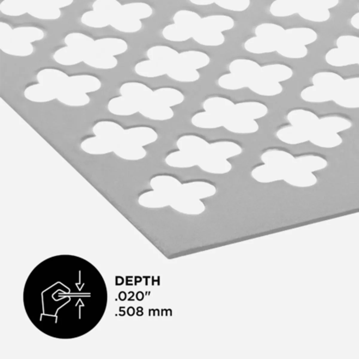 M-D Building Products 36 In. x 36 In. x .020 In. Mill Aluminum Sheet Cloverleaf - photo 3