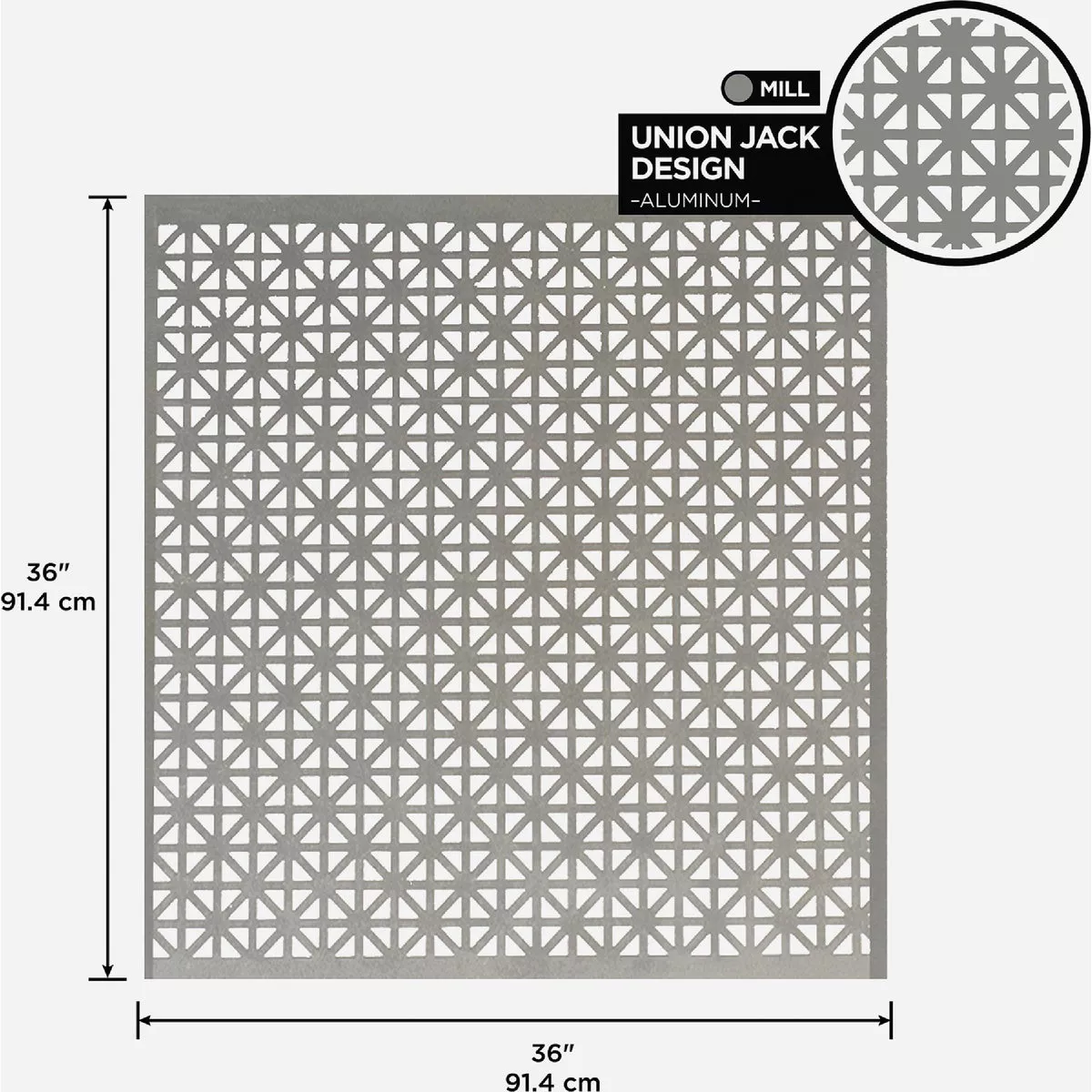 M-D Building Products 36 In. x 36 In. x .020 In. Mill Aluminum Sheet Union Jack - photo 7