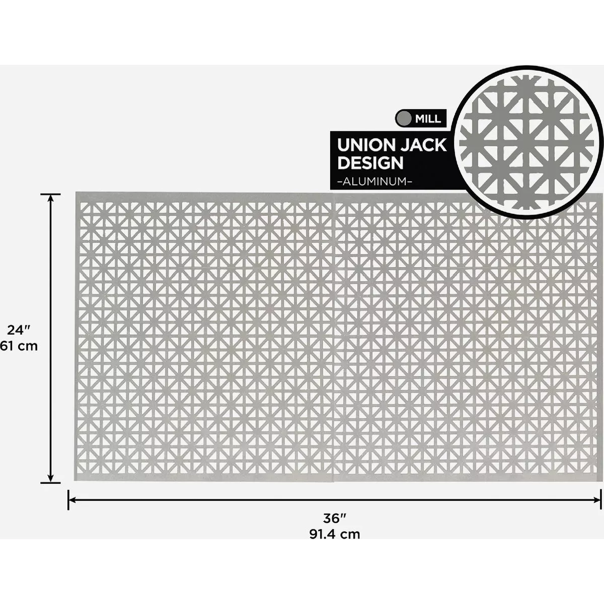 M-D Building Products 24 In. x 36 In. x .020 In. Mill Aluminum Sheet Union Jack - photo 2