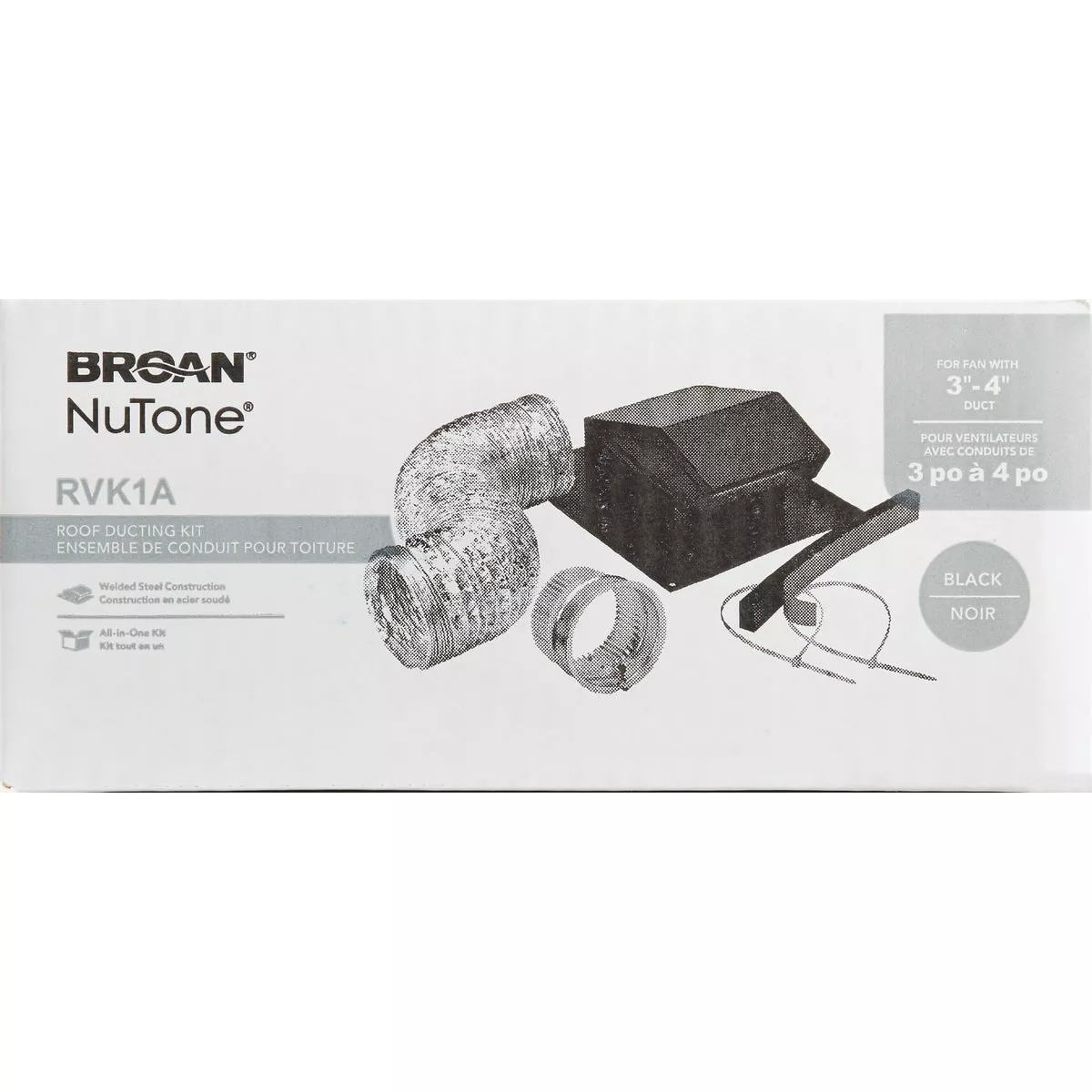 Broan-Nutone 3 In./4 In. Exhaust Fan Roof Vent Kit (7-Piece) - photo 2