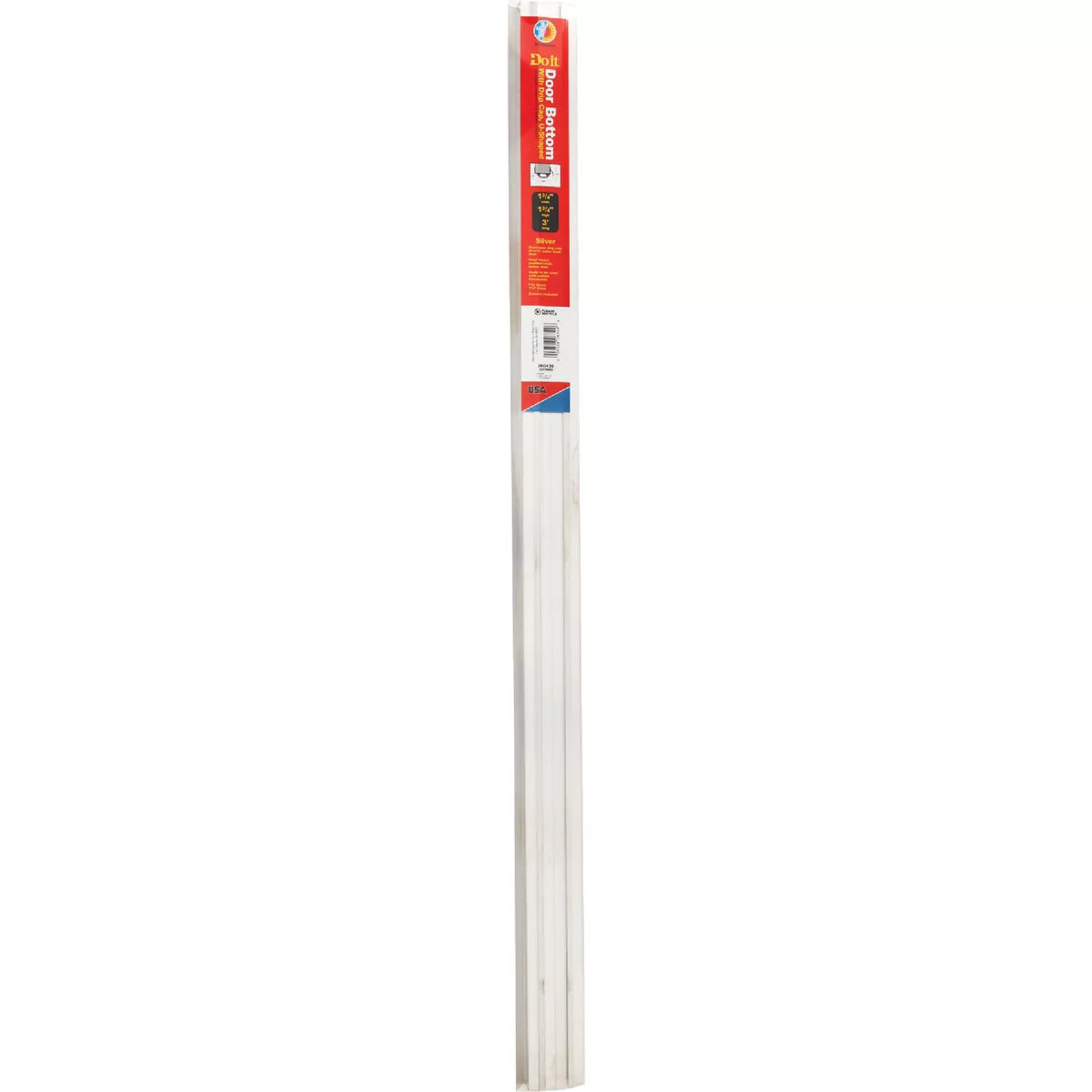 Do it 1.75 In. W. x 1.25 In. H. x 36 In. L. Silver Aluminum U-Shaped Door Bottom with Drip Cap - photo 2