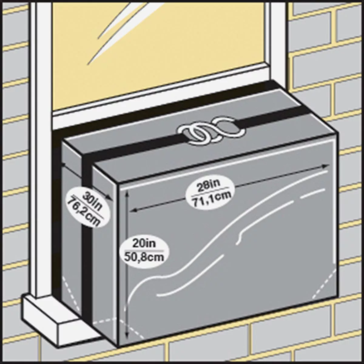 M-D Building Products Large Silver Air Conditioning Cover for Window Units - photo 6