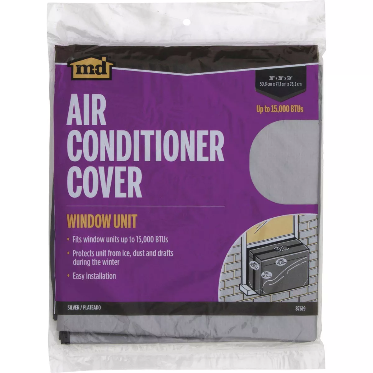 M-D Building Products Large Silver Air Conditioning Cover for Window Units - photo 4