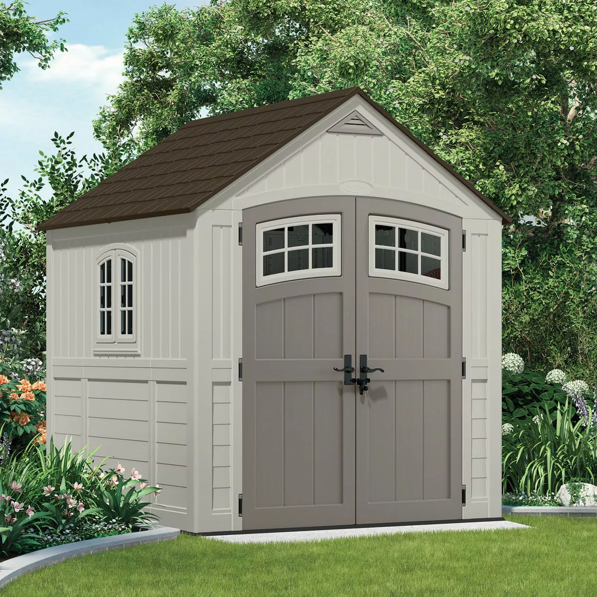 Suncast Cascade 322 Cu. Ft. Blow Molded Resin Storage Shed