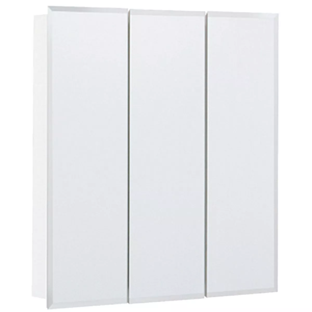 Continental Cabinets Frameless Beveled 24 In. W x 25 In. H x 4-1/4 In. D Tri-View Surface Mount Medicine Cabinet - photo 3