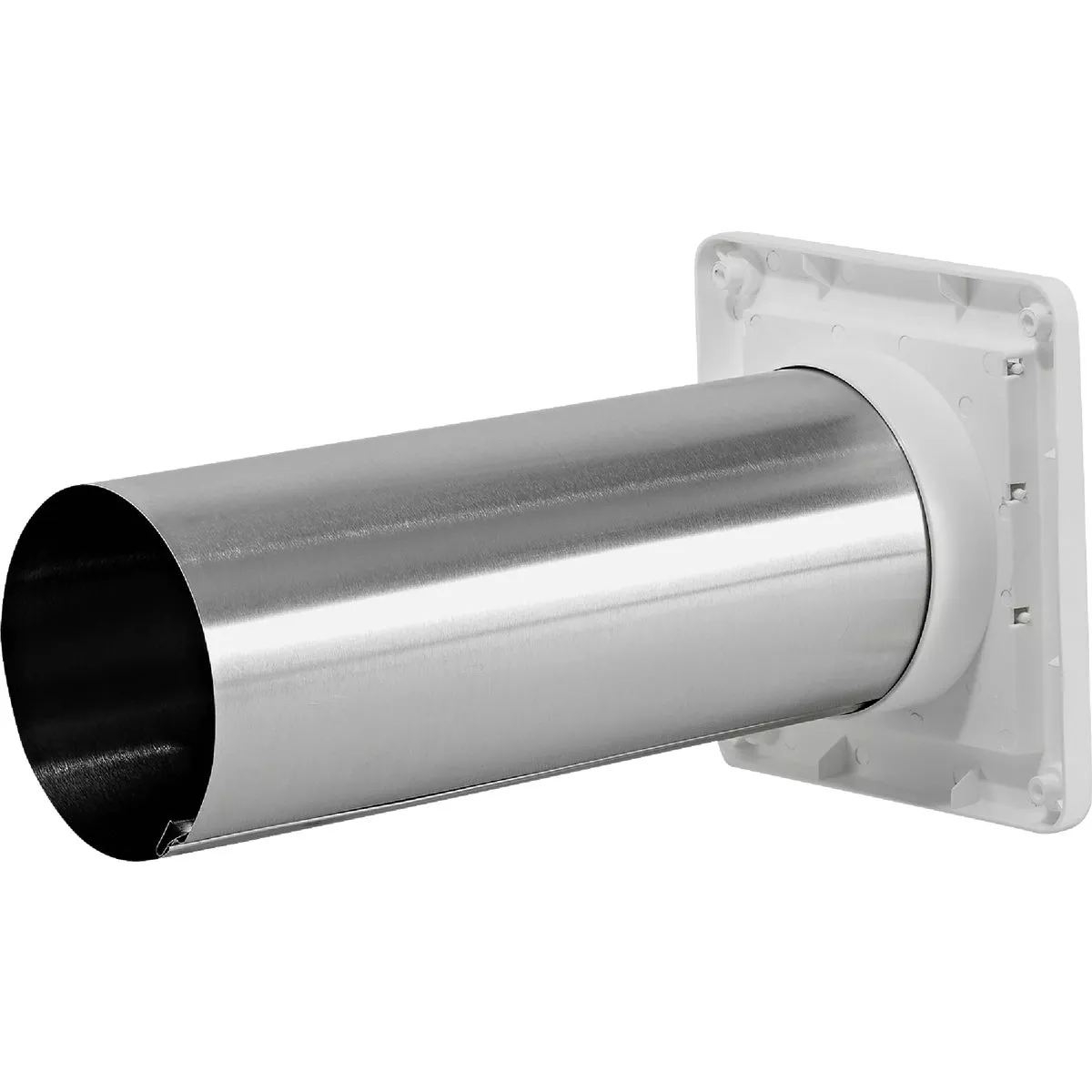 Lambro 4 In. White Plastic Exhaust Wall Louvered Vent - photo 3
