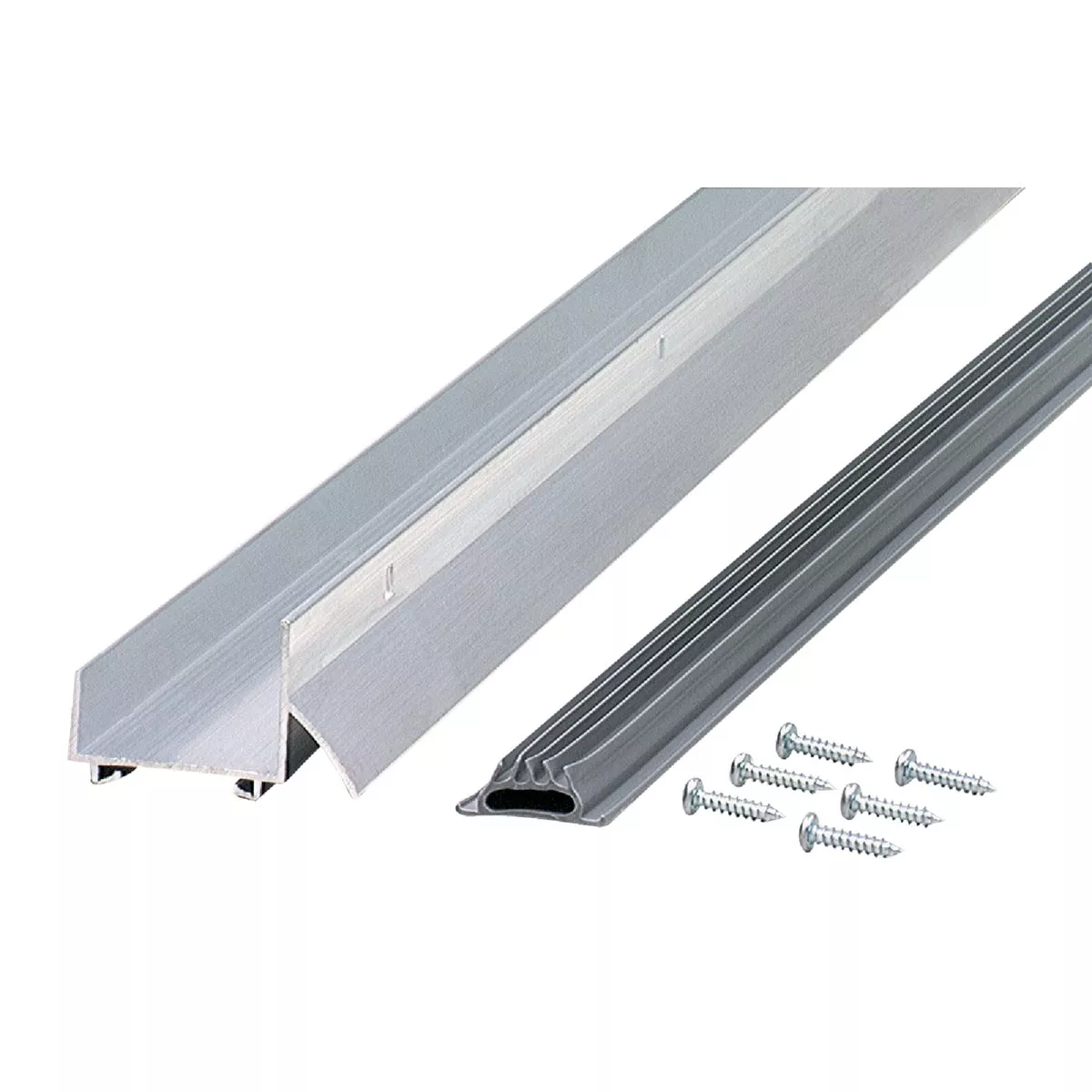 M-D Building Products 2.25 In. W. x 1.375 In. H. x 36 In. L. Aluminum Silver Door Bottom