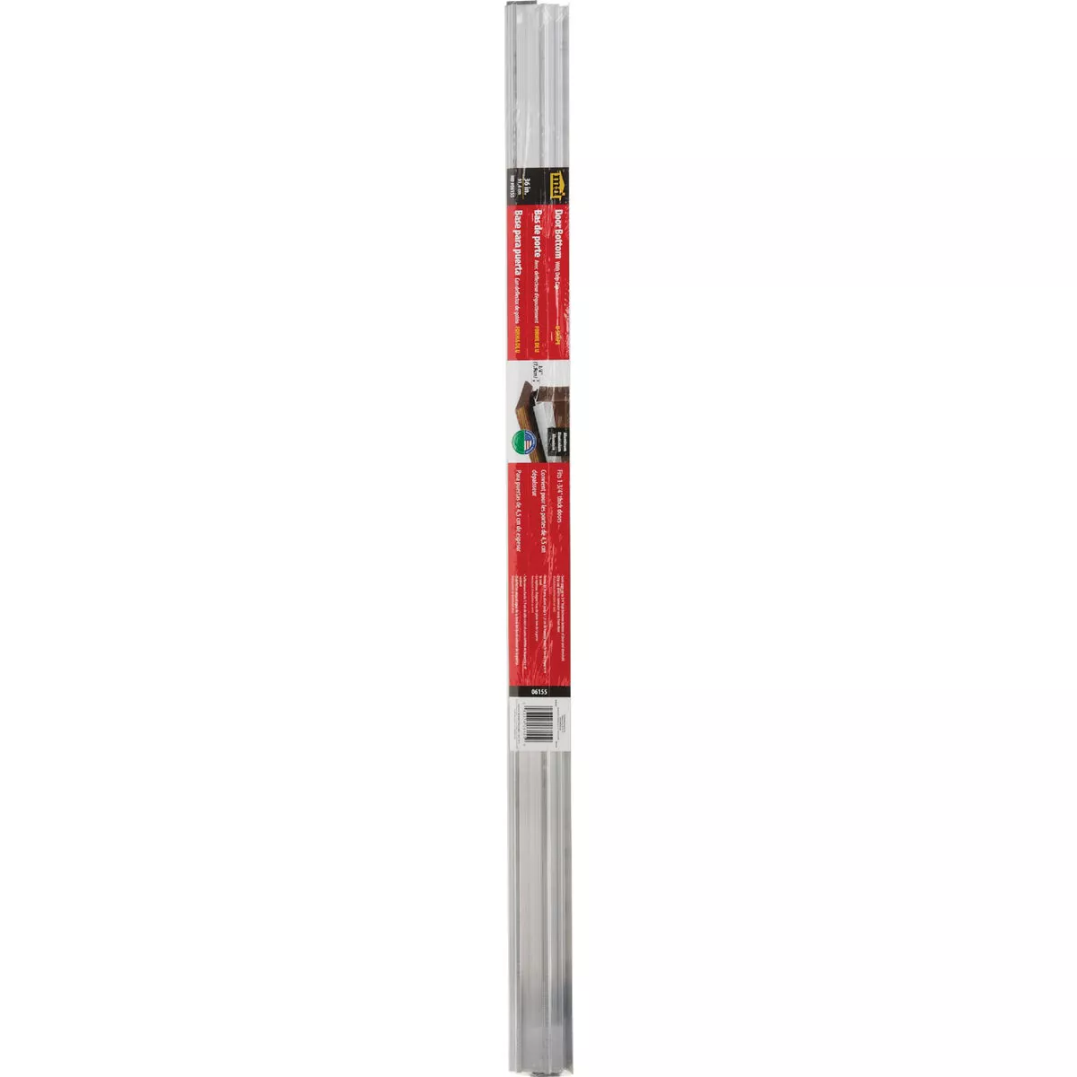 M-D Building Products 2.25 In. W. x 1.375 In. H. x 36 In. L. Aluminum Silver Door Bottom - photo 2