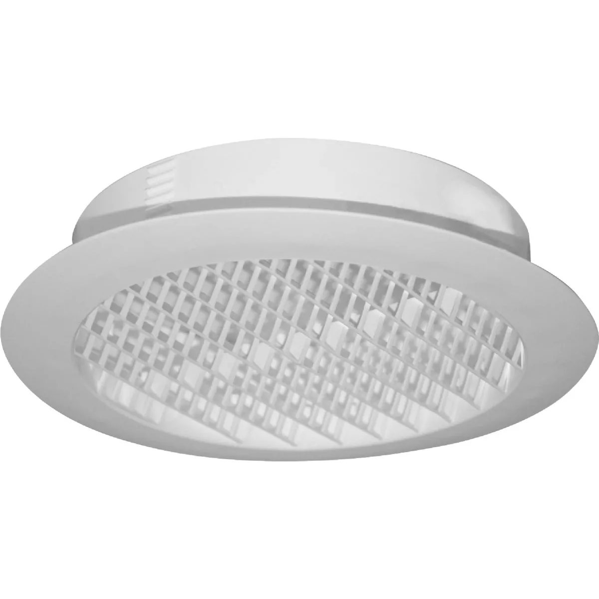 Builders Best 6 In. White Plastic Round Eave & Soffit Vent - photo 2