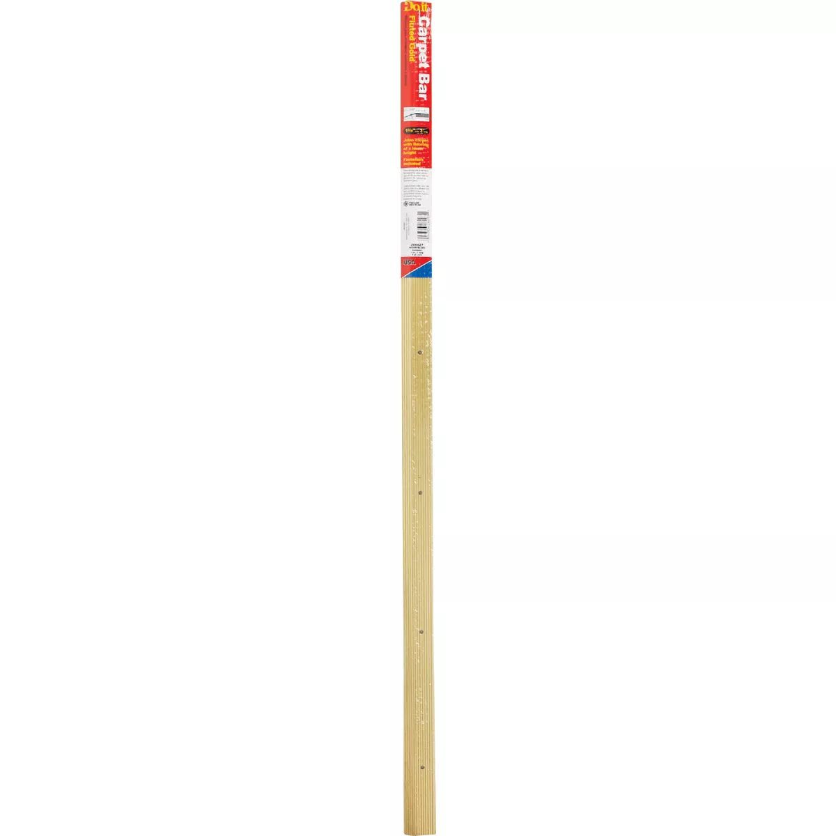 Do it Satin Gold Fluted 1-3/8 In. x 3 Ft. Aluminum Carpet Trim Bar, Wide - photo 2