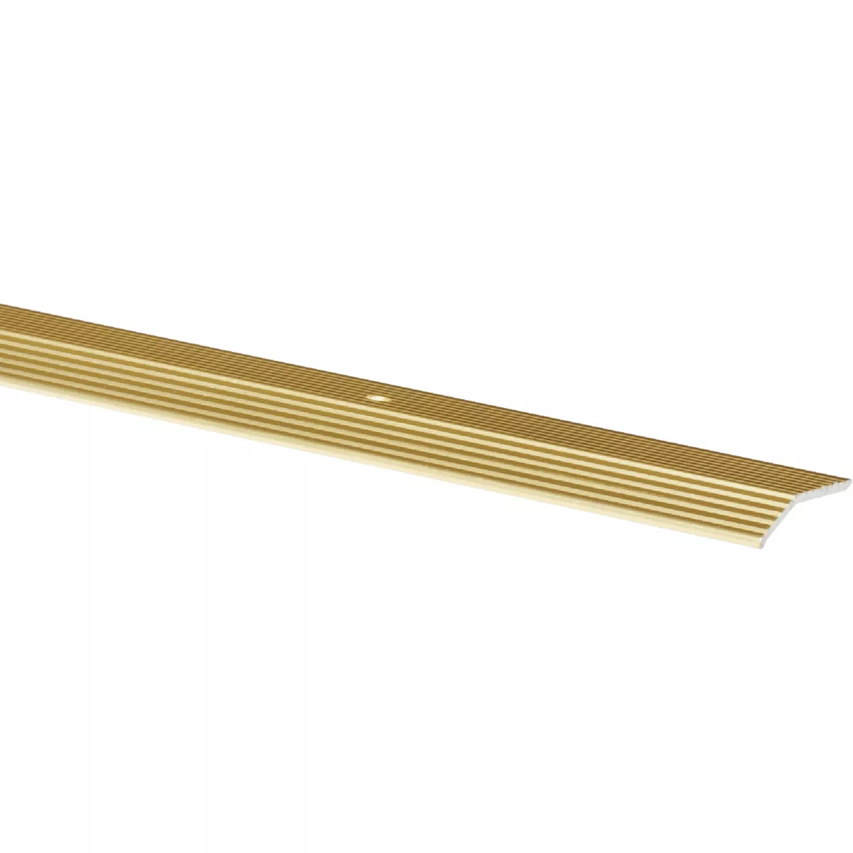 Do it Satin Gold Fluted 1-3/8 In. x 6 Ft. Aluminum Carpet Trim Bar, Wide