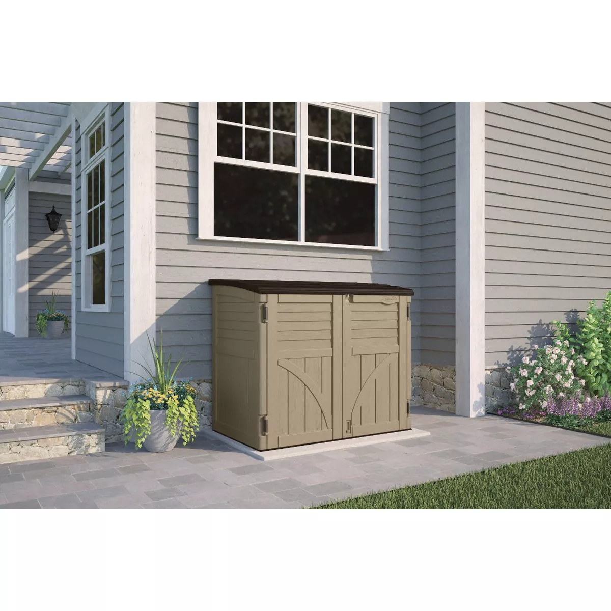 Suncast 34 Cu. Ft. Horizontal Storage Shed - photo 3