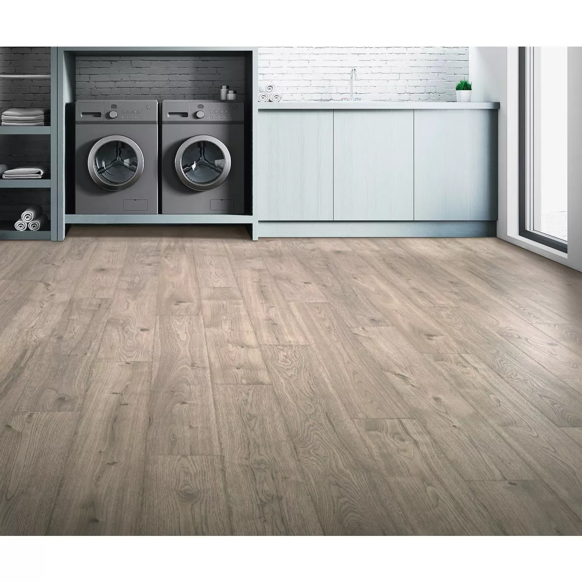 Mohawk RevWood Plus Elderwood Asher Gray 7-1/2 In. W x 54-11/32 In. L Laminate Flooring (16.98 Sq. Ft./Case) - photo 3