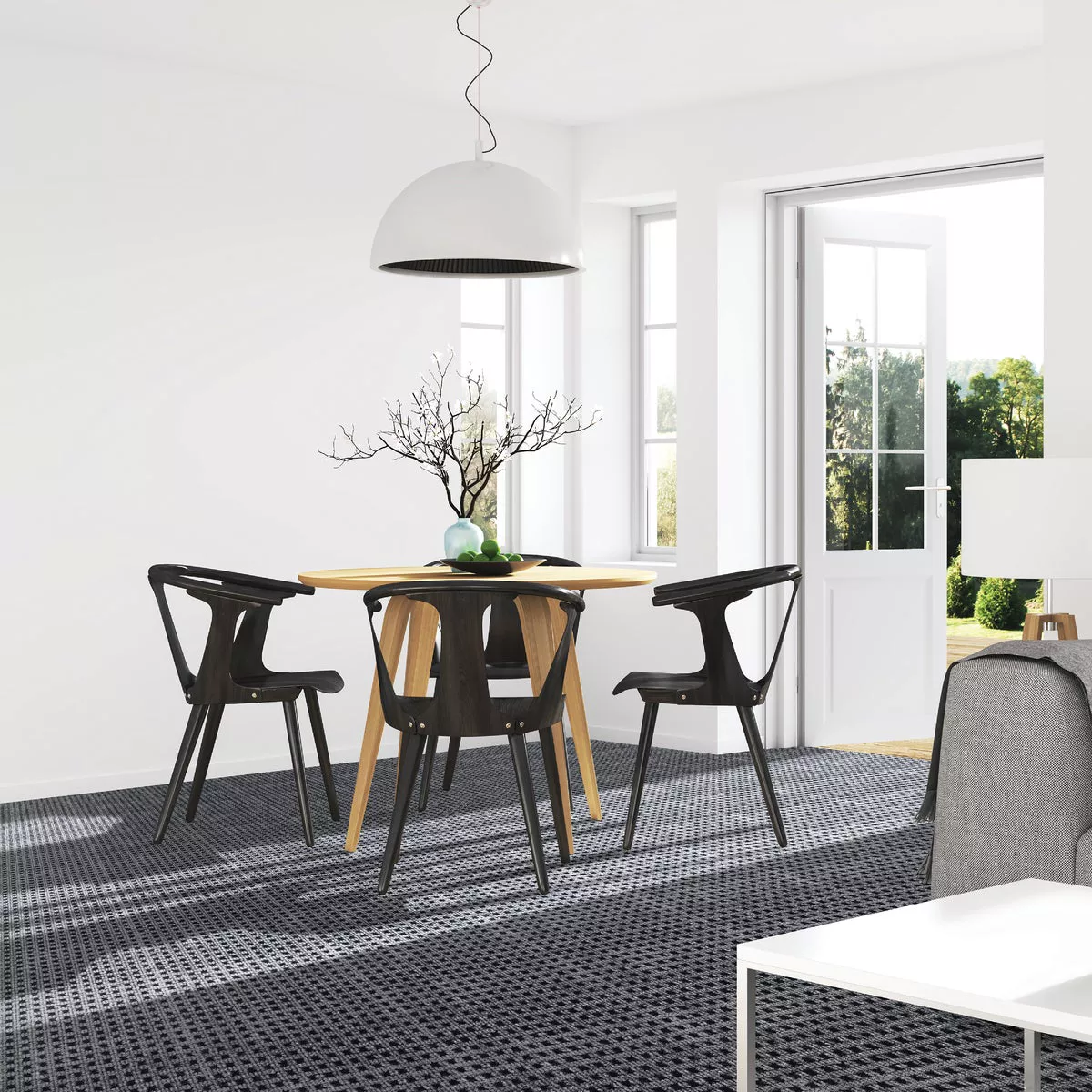 Smart Transformations 24 In. x 24 In. Smoke Mosaic Carpet Tile (15-Pack) - photo 3