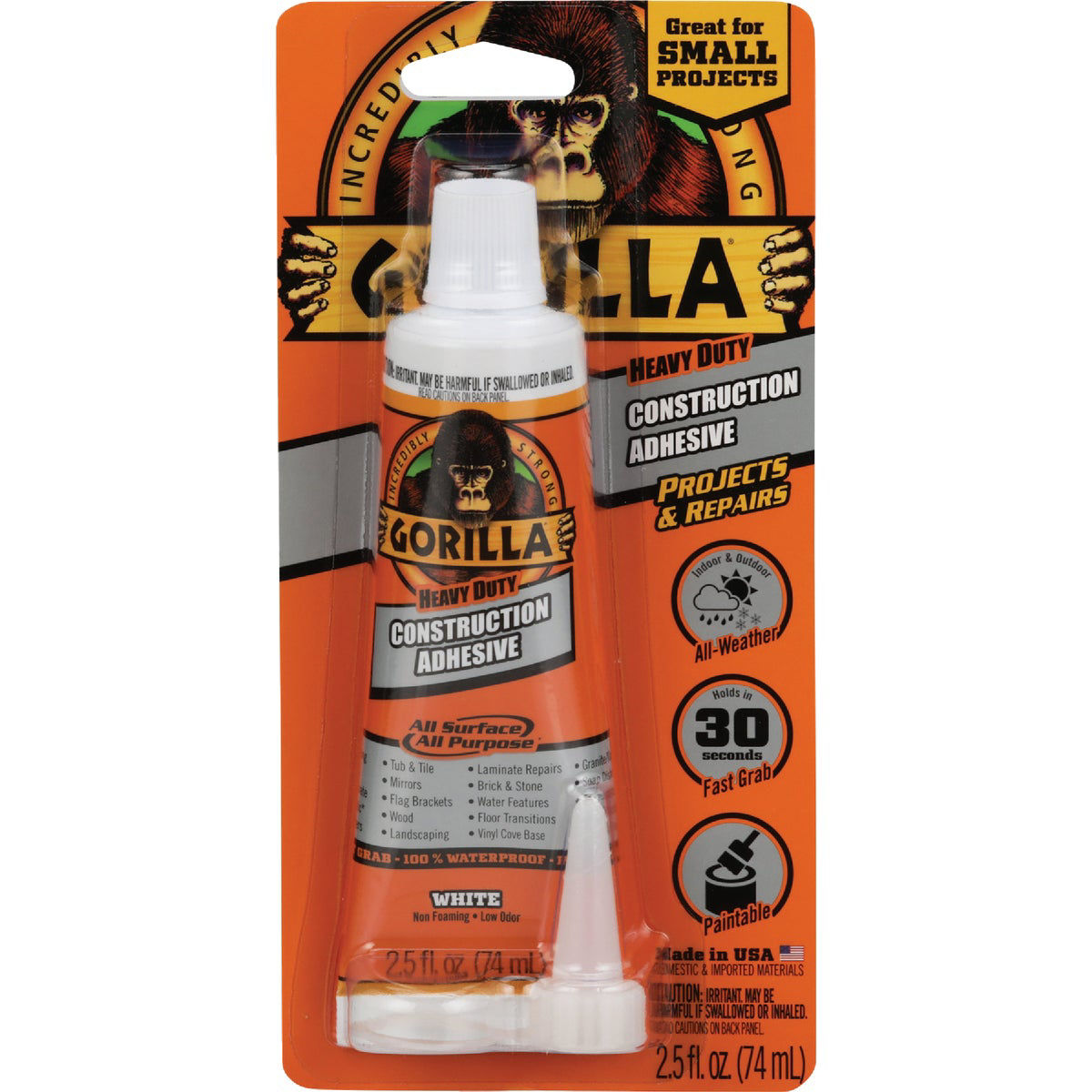 Gorilla 2.5 Oz. All Surface Construction Adhesive Do it Best