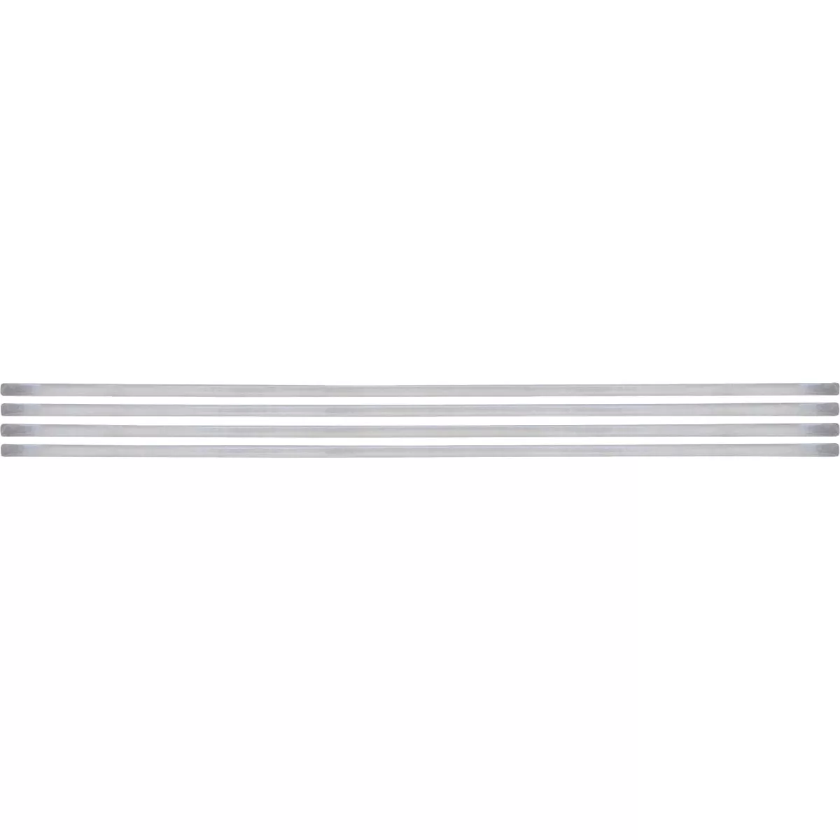 Smart Edge 0.27 In. x 18 In. Peel & Stick Edge Backsplash Trim, Brillo (Silver Metallic) (4-Pack)