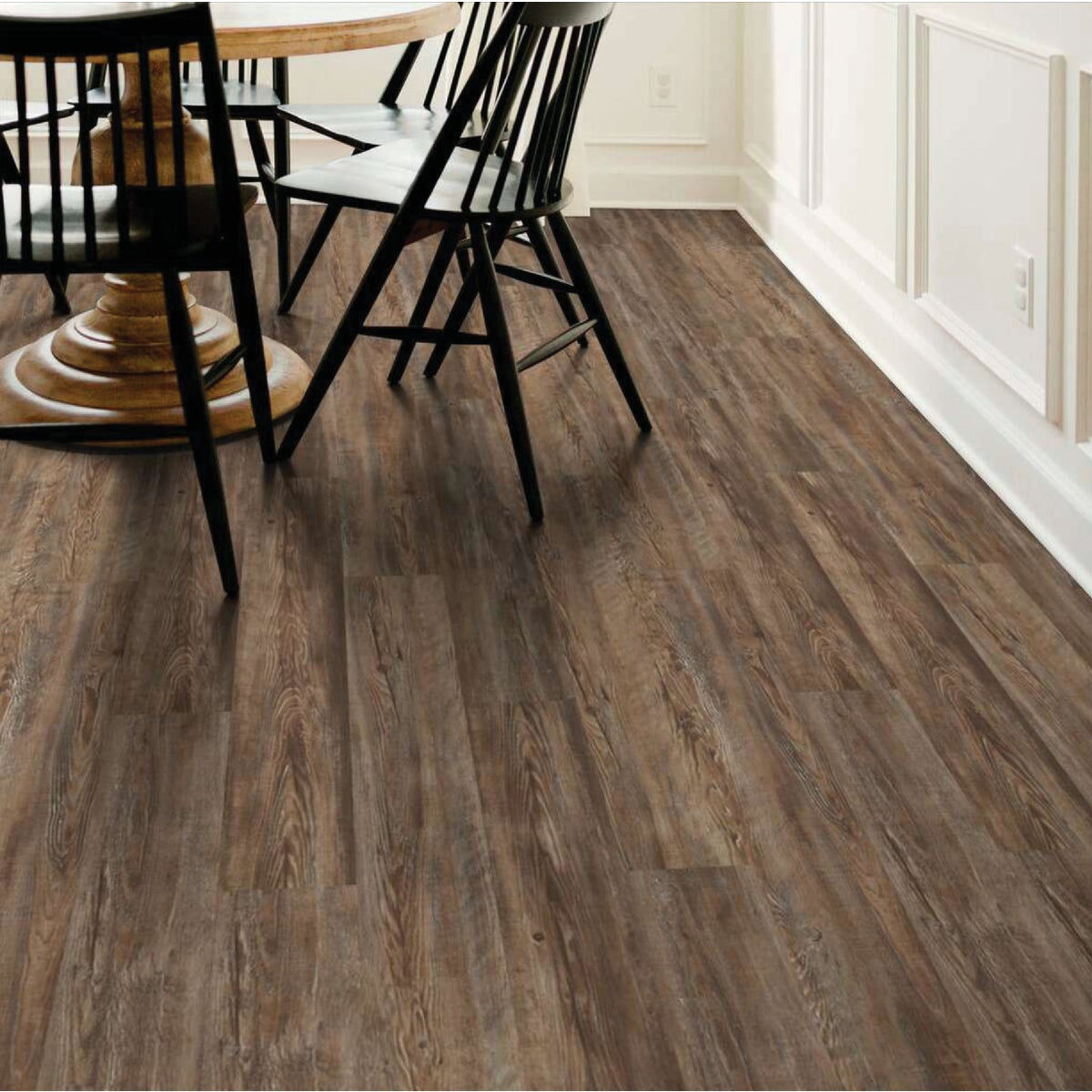 Array Prime Plank Tattered Barnboard 7 In. W x 48 In. L Vinyl Floor