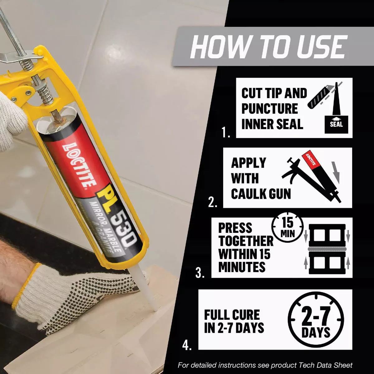 LOCTITE PL 530 10 Oz. Mirror, Marble & Granite Adhesive - photo 2