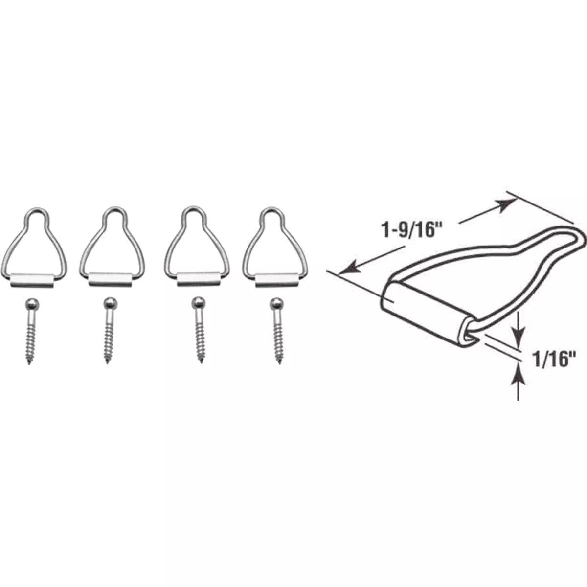 Prime-Line Spline Channel Bail Latch (4-Pack)