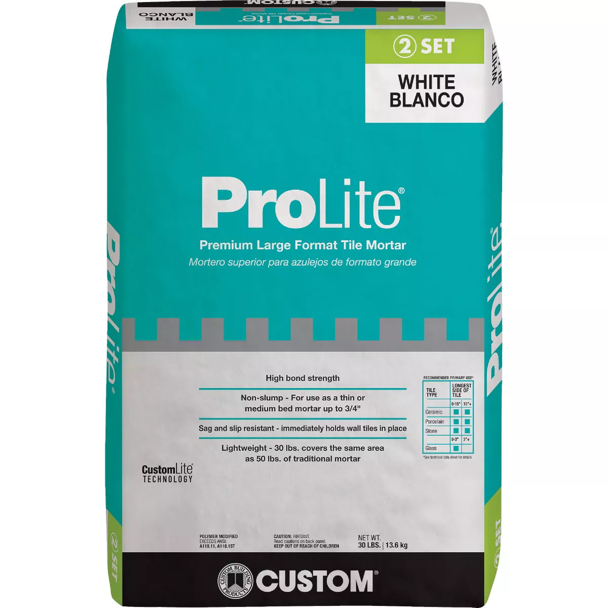 Custom Building Products ProLite 30 Lb. Premium Large Format Tile Mortar