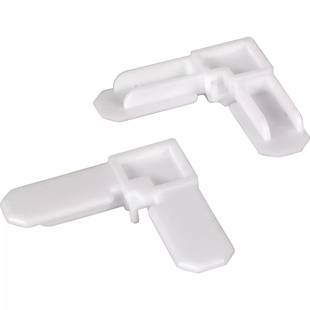Prime-Line 3/4 In. x 7/16 In. White Plastic Screen Frame Corner (4-Count)