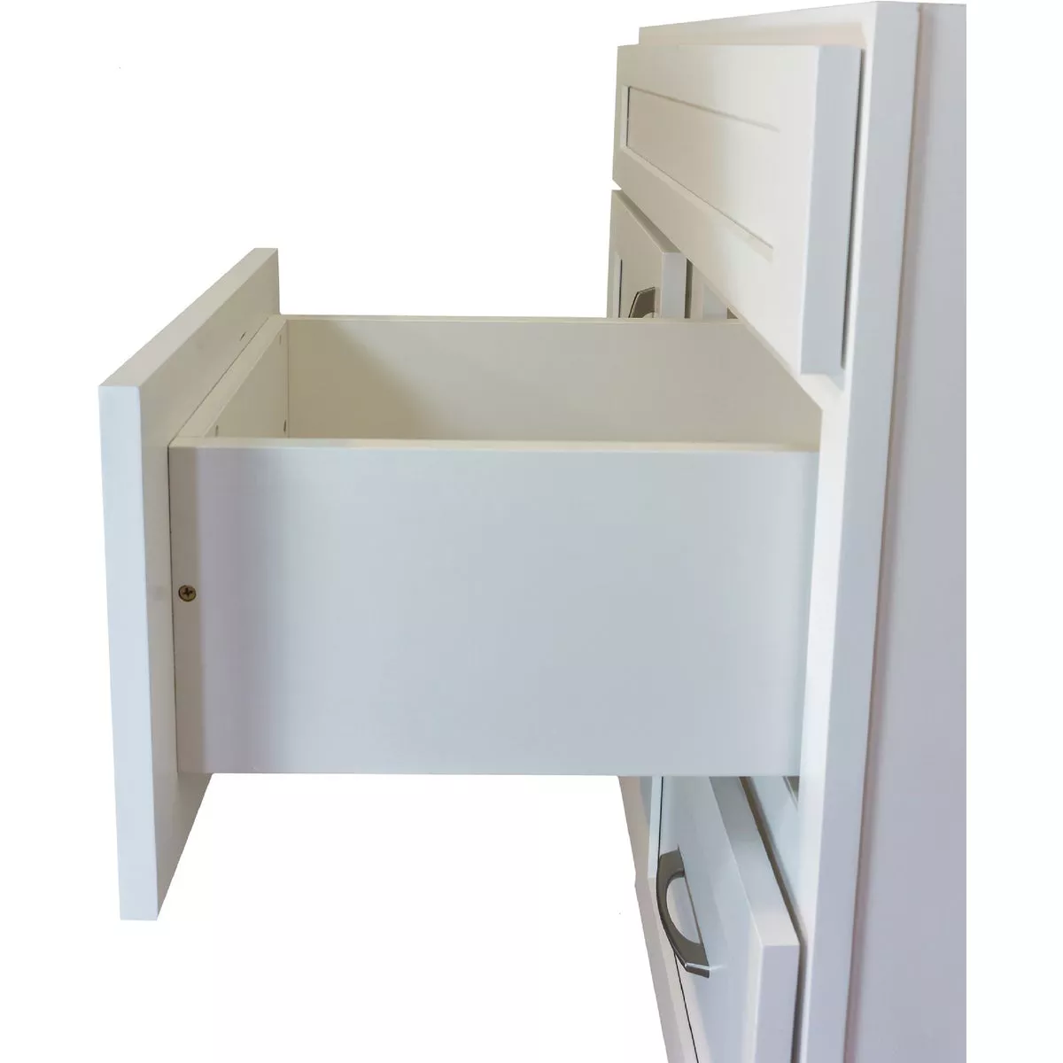 CraftMark Shaker Retreat White 30 In. W x 34 In. H x 21 In. D Vanity Base without Top, 1 Door/2 Drawer - photo 8