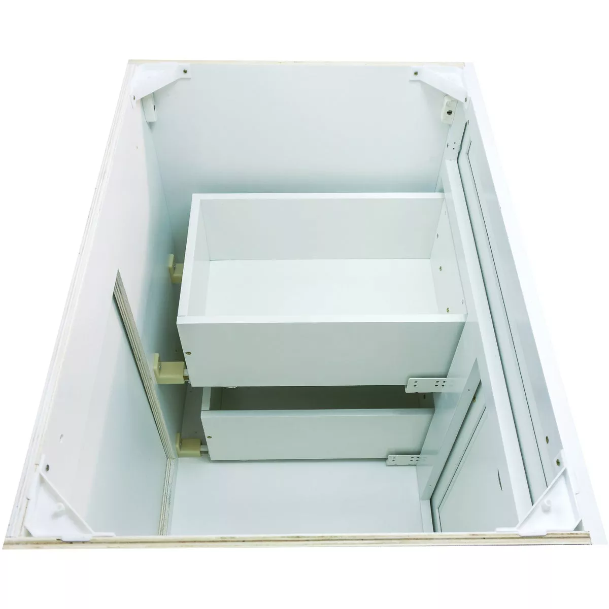 CraftMark Shaker Retreat White 30 In. W x 34 In. H x 21 In. D Vanity Base without Top, 1 Door/2 Drawer - photo 11