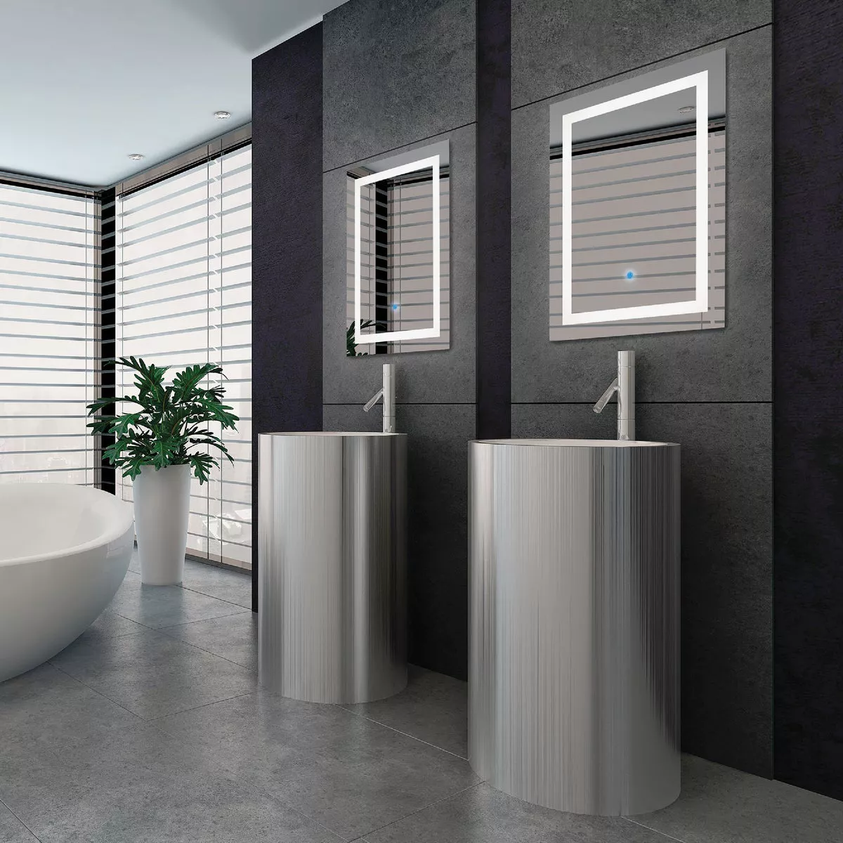 Renin Portofino 23-5/8 In. W. x 31-1/2 In. H. Polished Edge Backlit Wall Mirror - photo 2