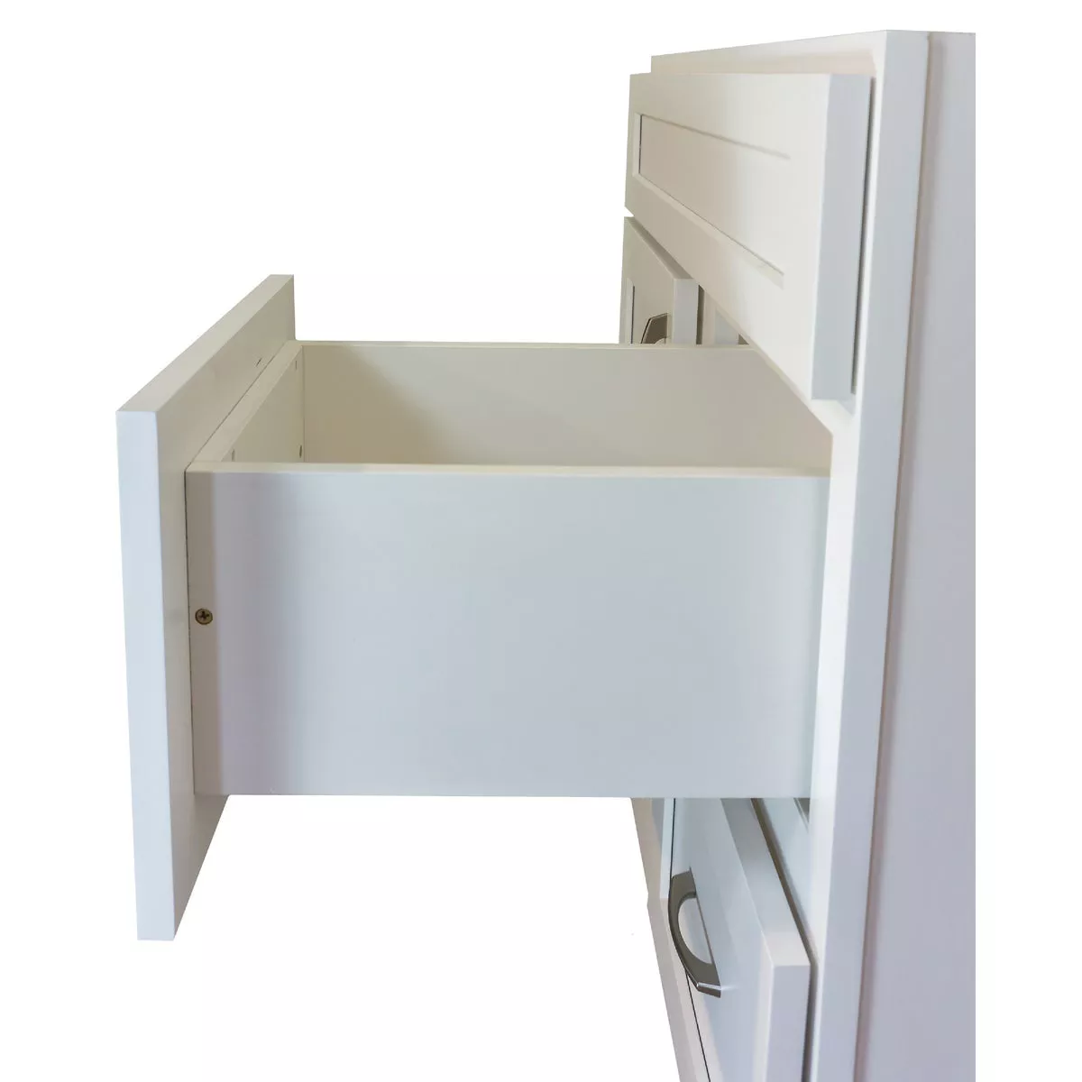 CraftMark Shaker Retreat White 36 In. W x 34 In. H x 21 In. D Vanity Base without Top, 2 Door/2 Drawer - photo 6