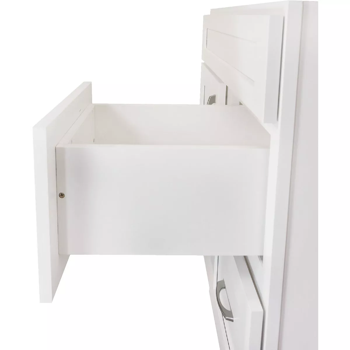 CraftMark Shaker Retreat White 48 In. W x 34 In. H x 21 In. D Vanity Base without Top, 2 Door/4 Drawer - photo 6