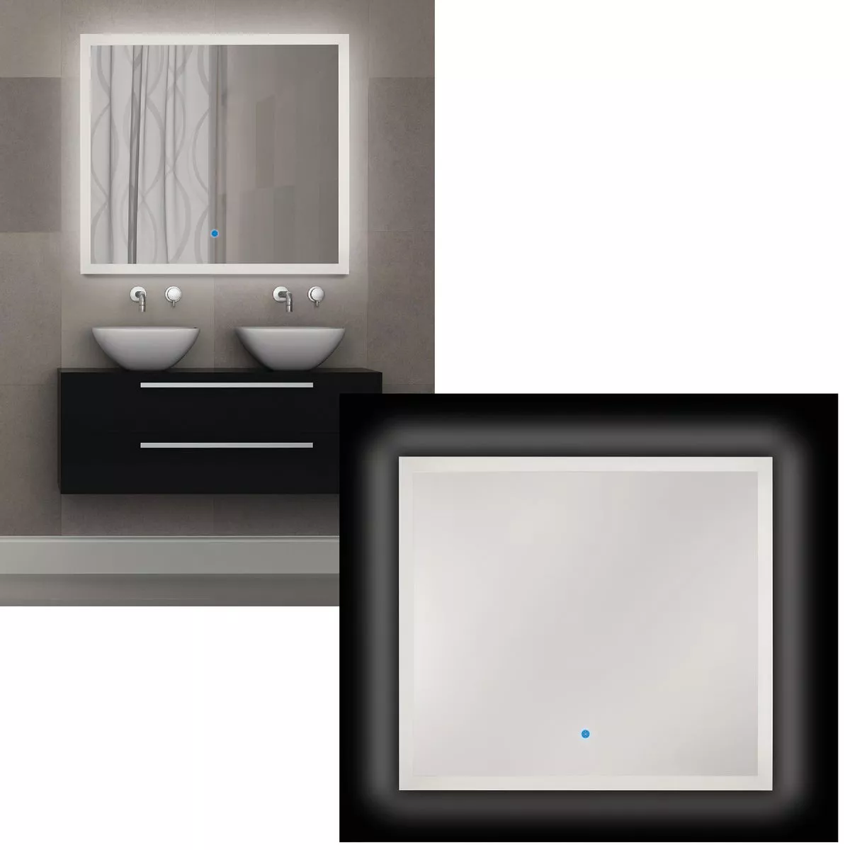 Renin Landscape 32 In. W. x 36 In. H. Polished Edge Backlit Wall Mirror