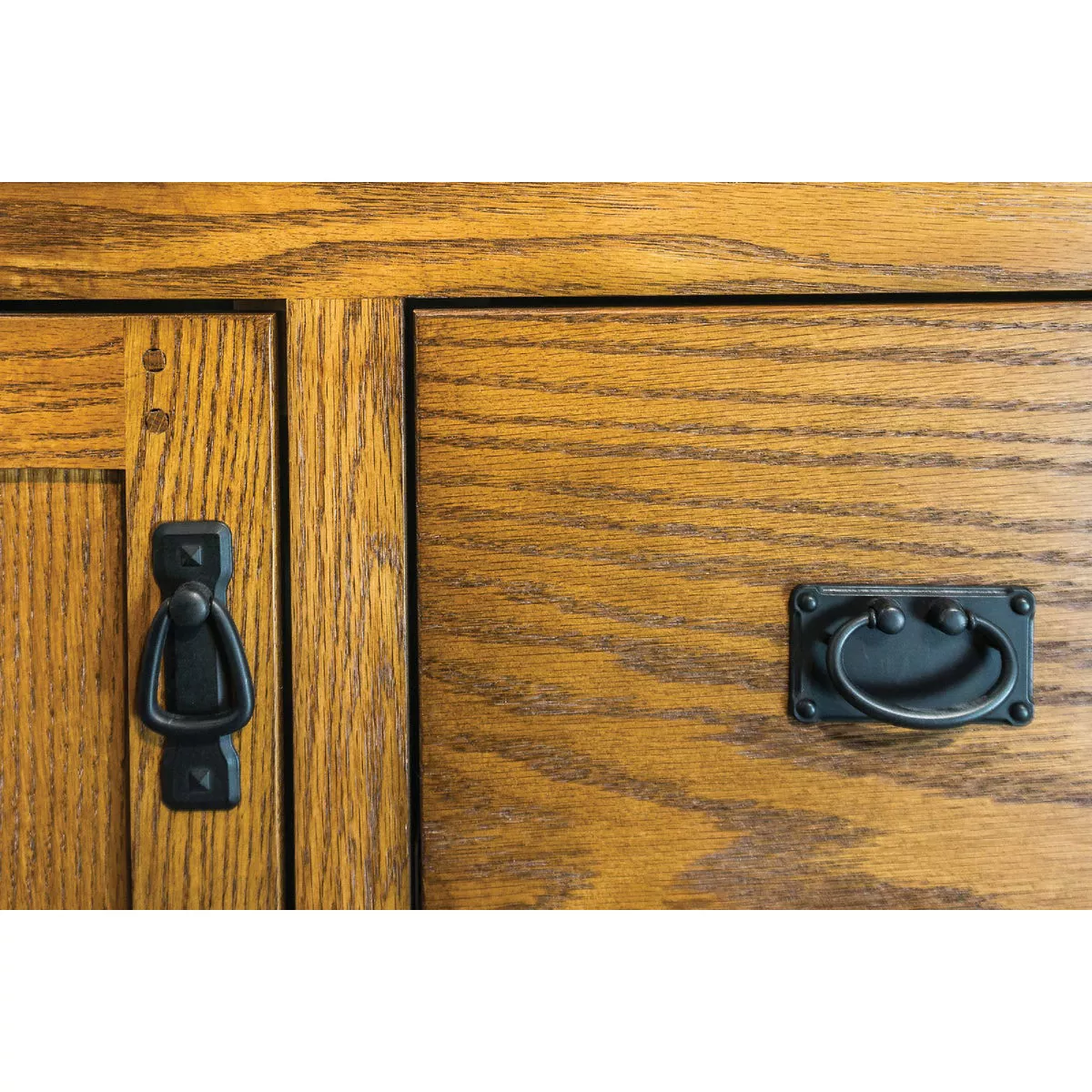 CraftMark Craftsmen Estate Oak 30 In. W x 34 In. H x 21 In. D Vanity Base without Top, 1 Door/2 Drawer - photo 2