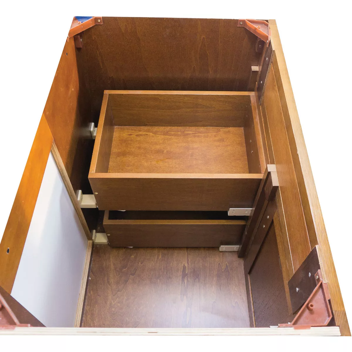 CraftMark Craftsmen Estate Oak 30 In. W x 34 In. H x 21 In. D Vanity Base without Top, 1 Door/2 Drawer - photo 5