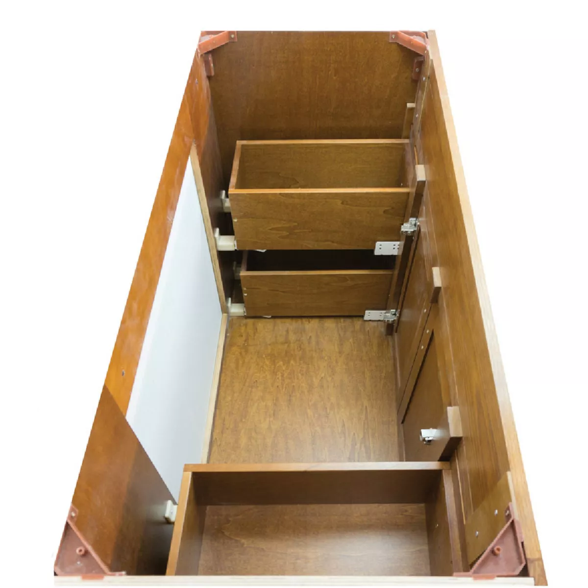 CraftMark Craftsmen Estate Oak 48 In. W x 34 In. H x 21 In. D Vanity Base without Top, 2 Door/4 Drawer - photo 8