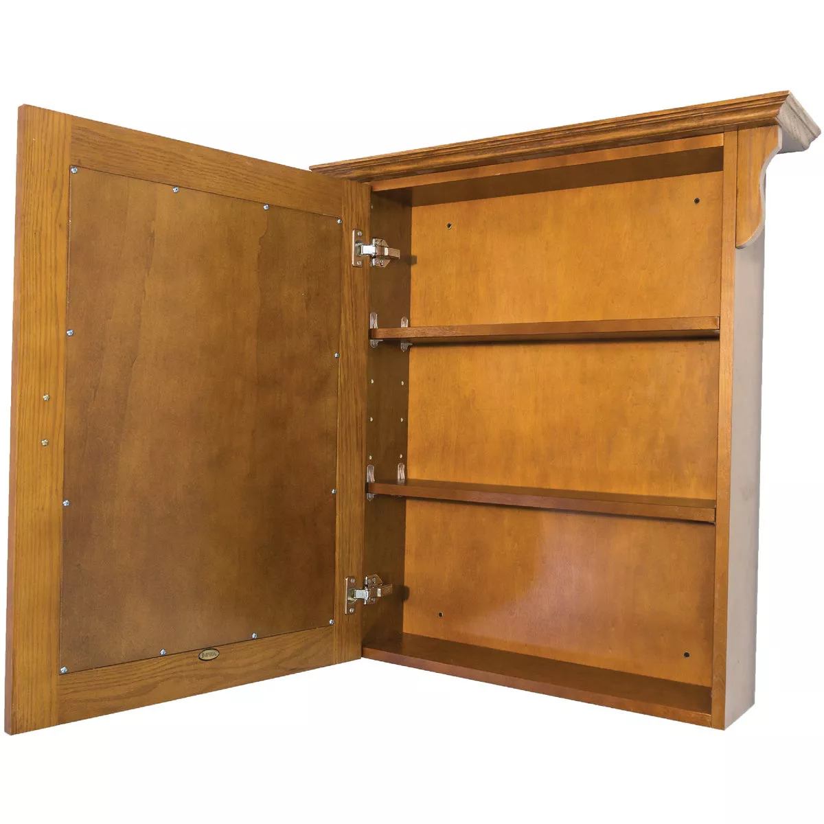 CraftMark Craftsmen Estate American Oak 30 In. W x 32 In. H x 6 In. D Single Mirror Surface Mount Medicine Cabinet - photo 2