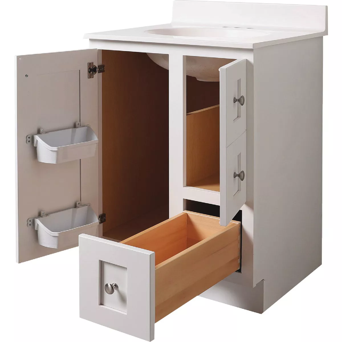 Ready to Assemble Standard 24 in. x 34-1/2 in. x 24 in. Drawer Base Cabinet in Carbon Marine Wood Ready to Assemble Standard 24 in. x 34-1/2 in. x 24 in. Drawer Base Cabinet in Carbon Marine Wood