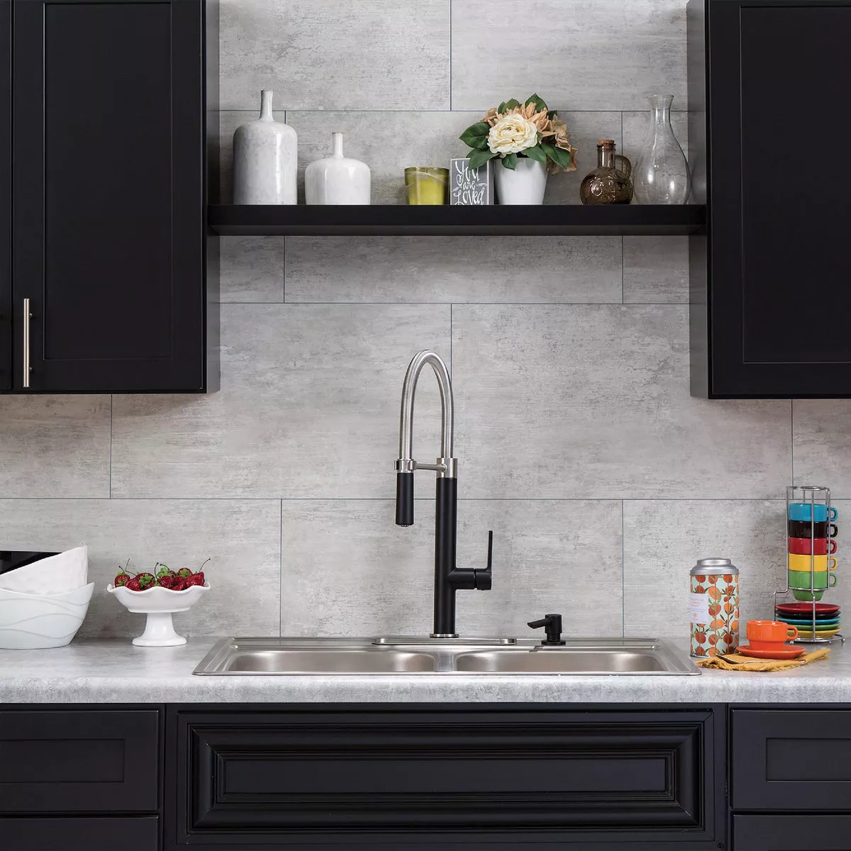 Palisade Wind Gust 25.6 In. x 14.8 In. Waterproof Interlocking Wall Tile (21 Sq. Ft./Case) - photo 4