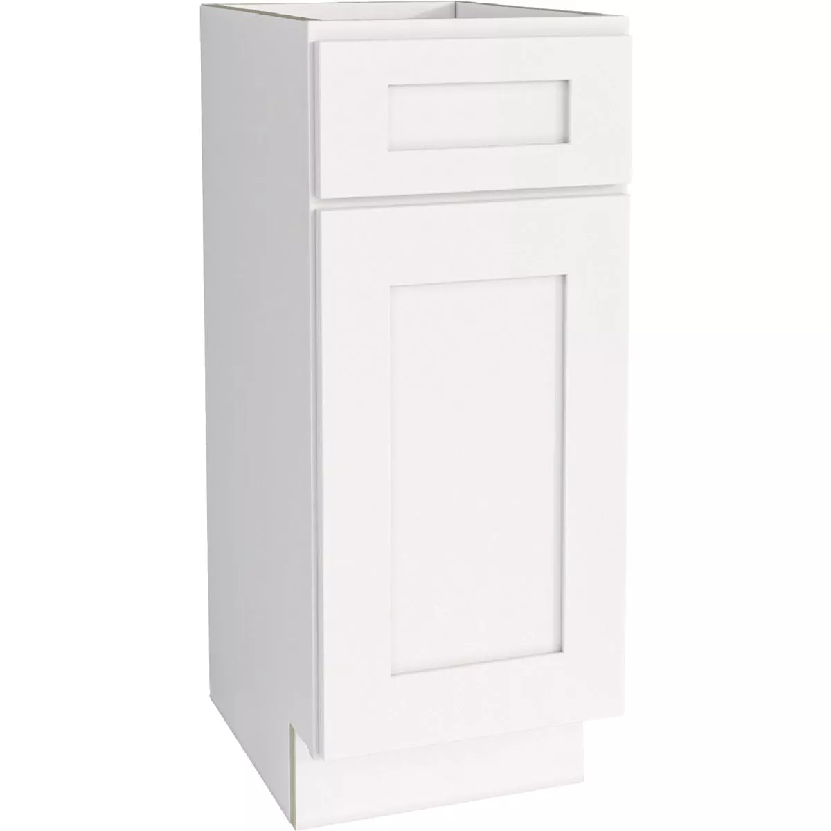 CraftMark Plymouth Shaker 12 In. W x 24 In. D x 34.5 In. H Ready to Assemble White Base Kitchen Cabinet