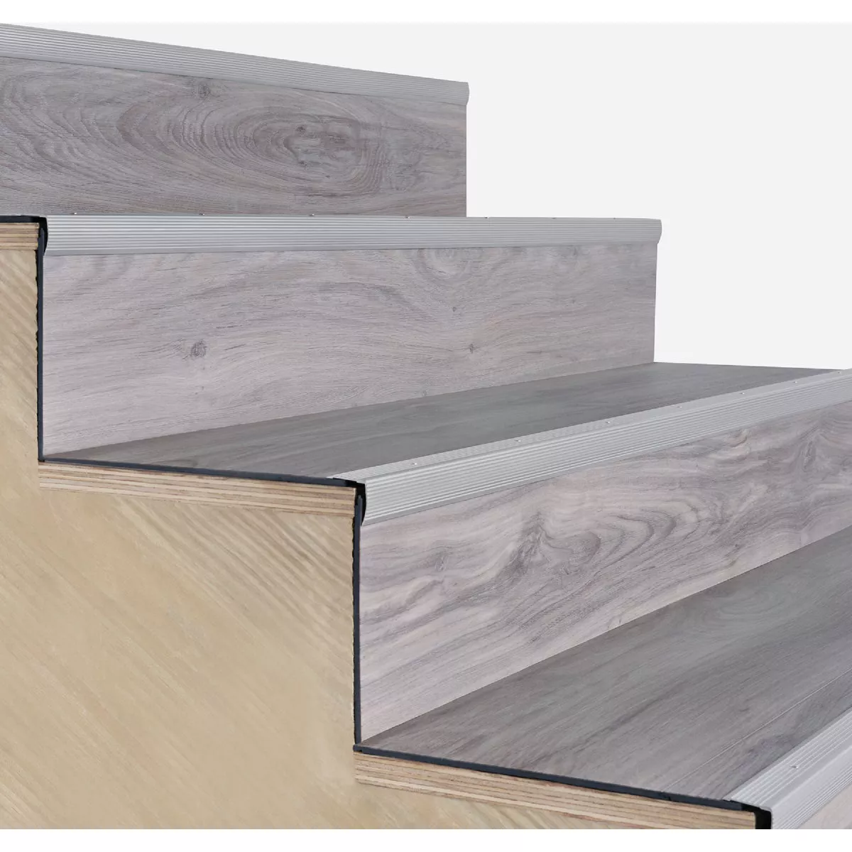 M-D Building Products 1-1/8 In. X 1-1/8 In. X 72 In. Silver Aluminum Stair Edging w/ Screw Nails - photo 6