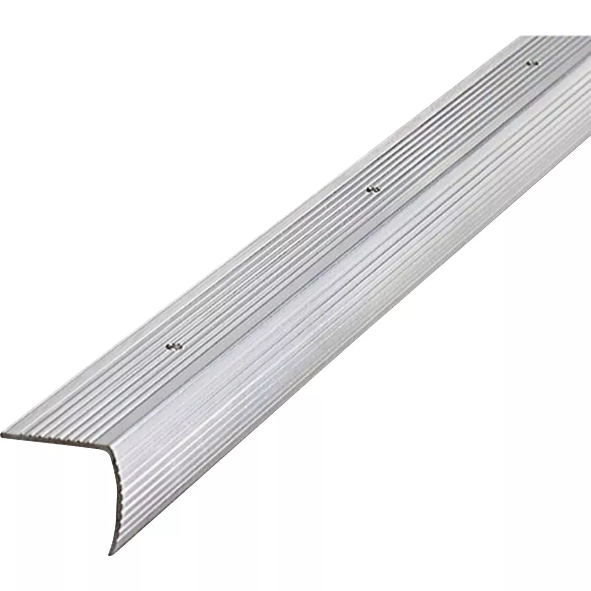M-D Building Products 1-1/8 In. X 1-1/8 In. X 72 In. Silver Aluminum Stair Edging w/ Screw Nails - photo 2