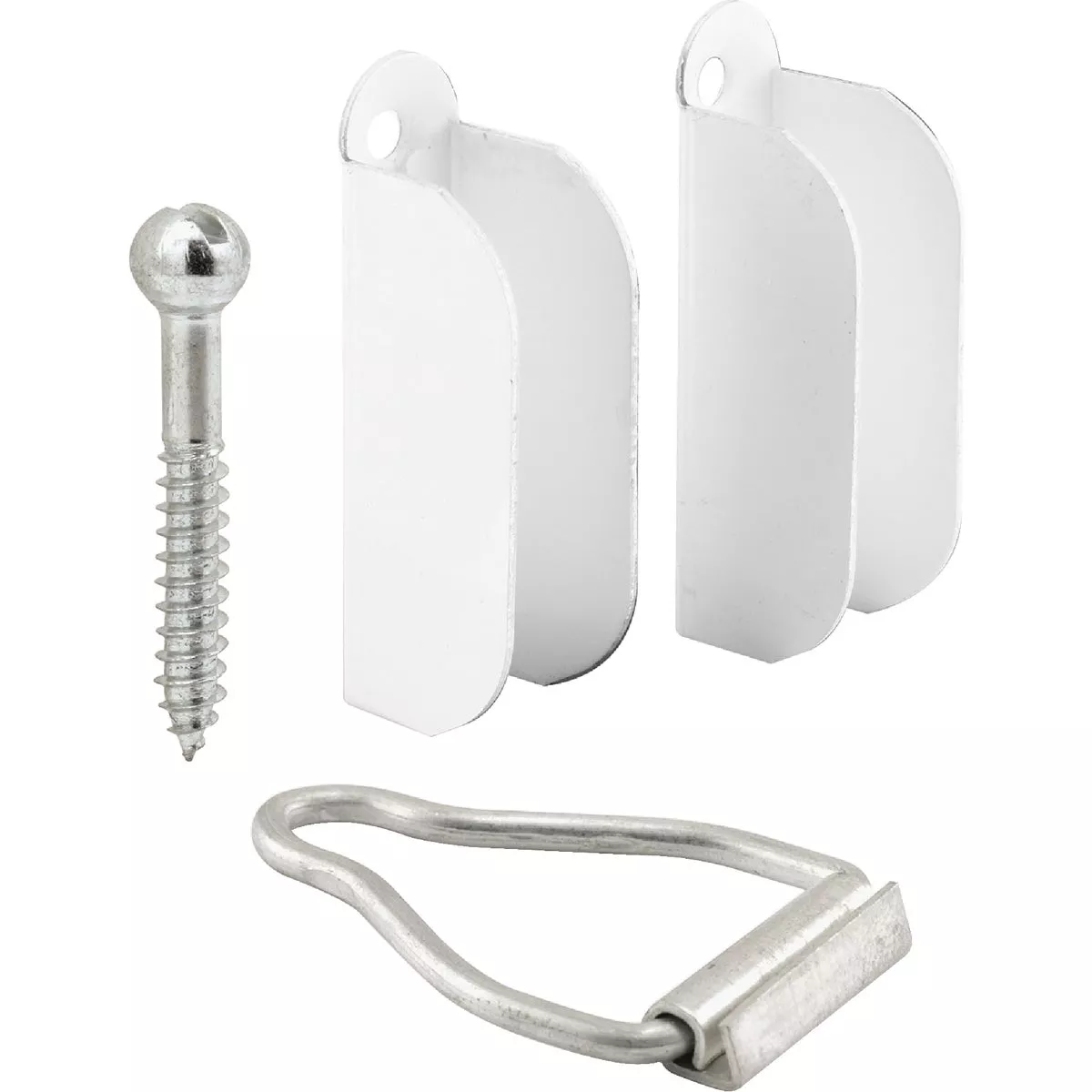 Prime-Line 3/8 In. White Hanger & Latch (2-Pack) - photo 2
