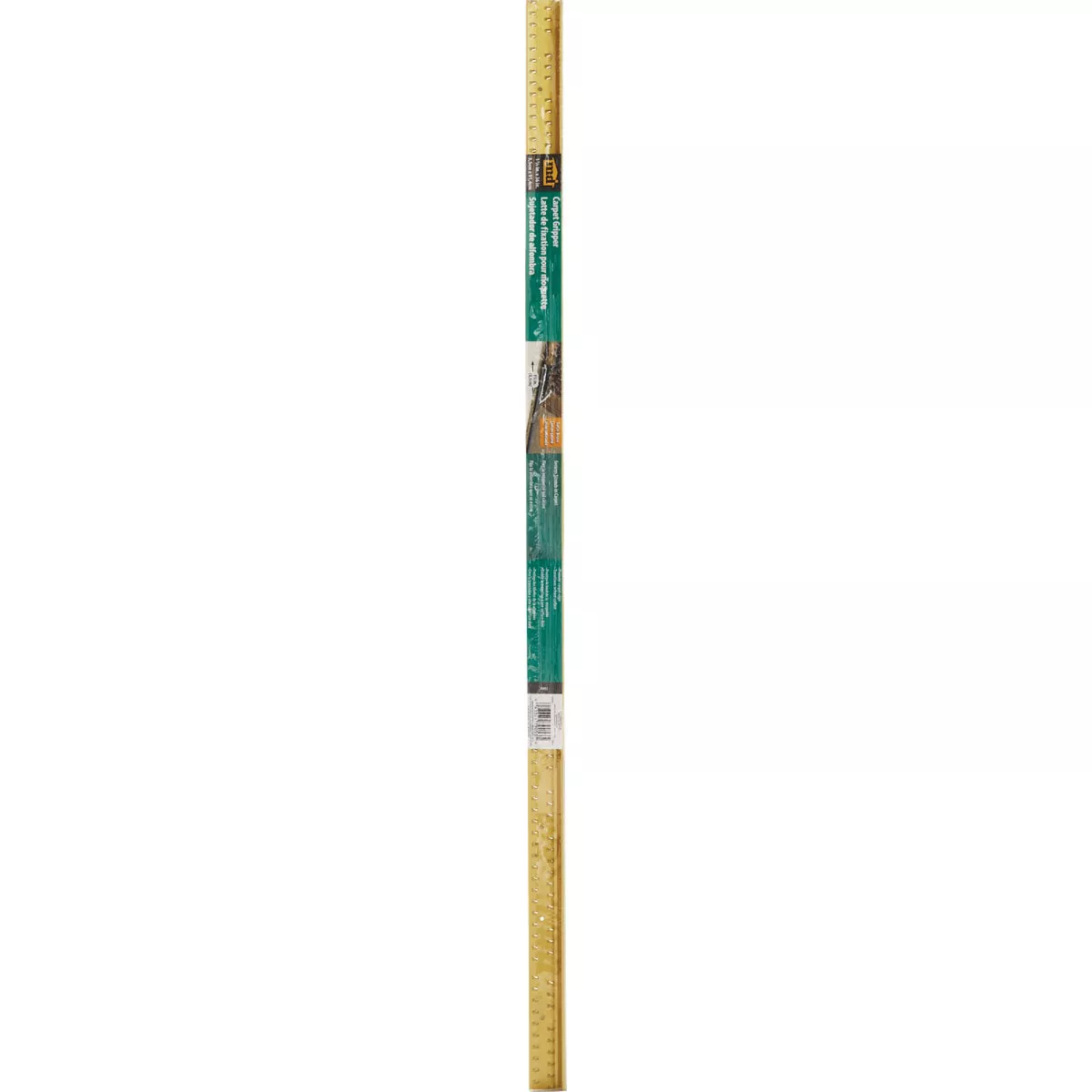 M-D Building Products Satin Brass 1-3/8 In. x 3 Ft. Aluminum Carpet Gripper - photo 2