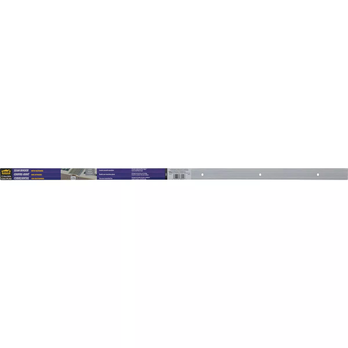 M-D Building Products 1-1/4 In. x 36 In. Silver Aluminum Seam Binder with Screw Nails