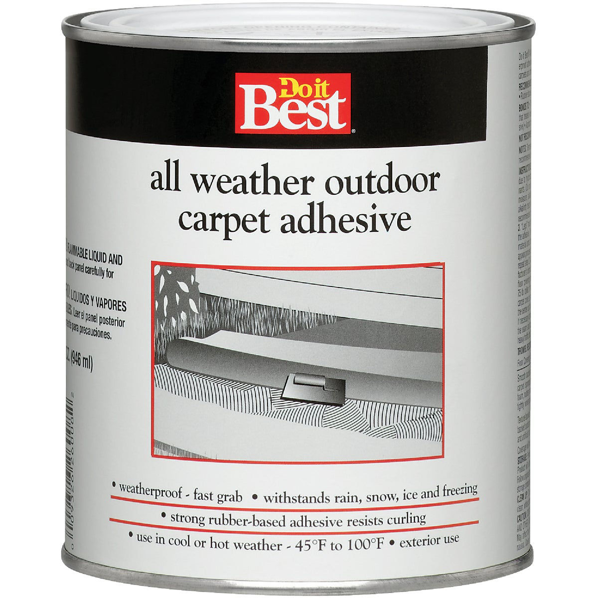 Do it Best All Weather Outdoor Carpet Adhesive, Quart