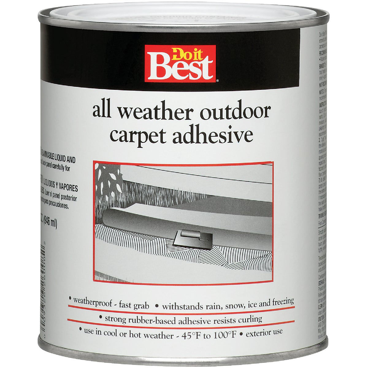 Do it Best All Weather Outdoor Carpet Adhesive, Quart Do it Best
