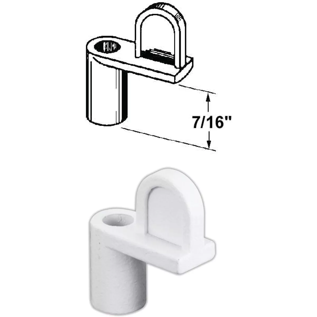 Prime-Line 7/16 In. White Swivel Die-cast Screen Clips With Screws (12 Count)