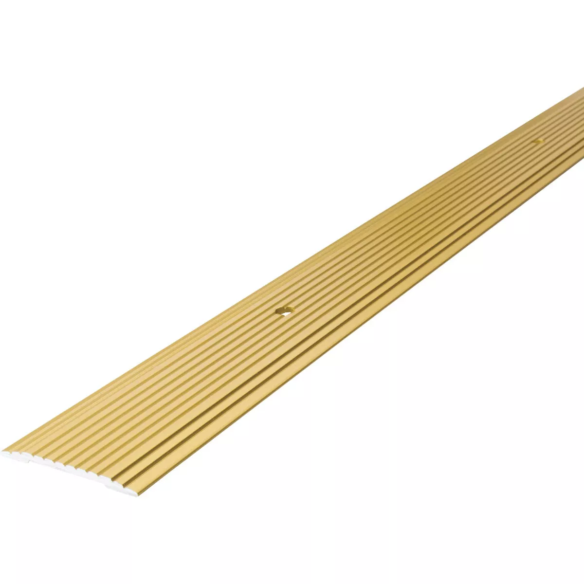 M-D Building Products 1-1/4 In. x 36 In. Satin Brass Aluminum Seam Binder with Screw Nails - photo 2