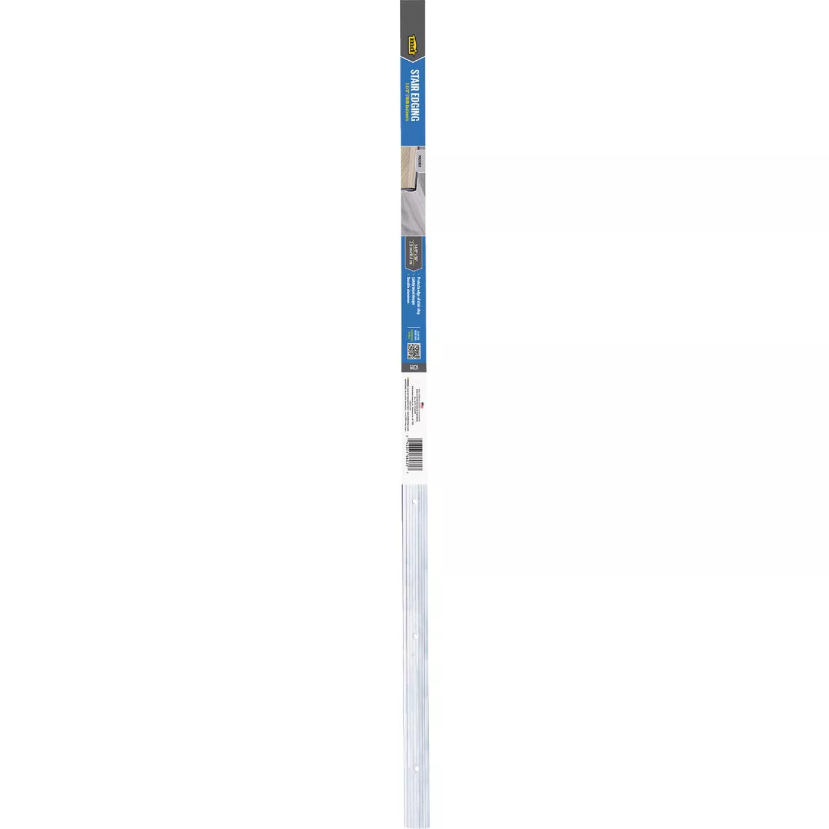 M-D Building Products 1-1/8 In. X 1-1/8 In. X 36 In. Polished Aluminum Stair Edging w/ Screw Nails