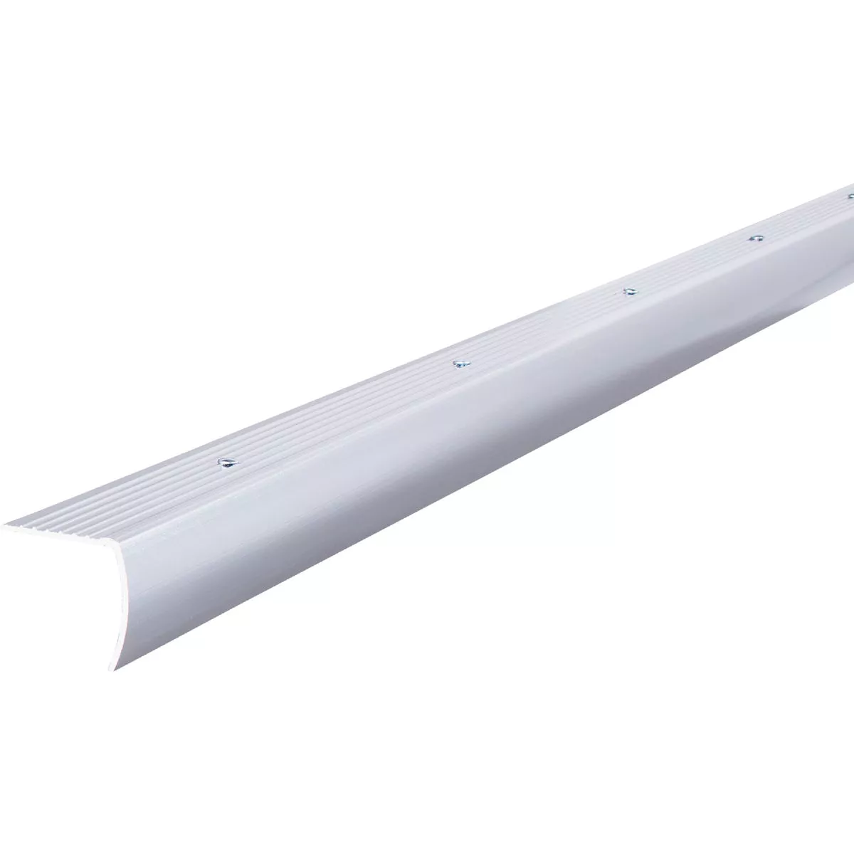 M-D Building Products 1-1/8 In. X 1-1/8 In. X 36 In. Polished Aluminum Stair Edging w/ Screw Nails - photo 2